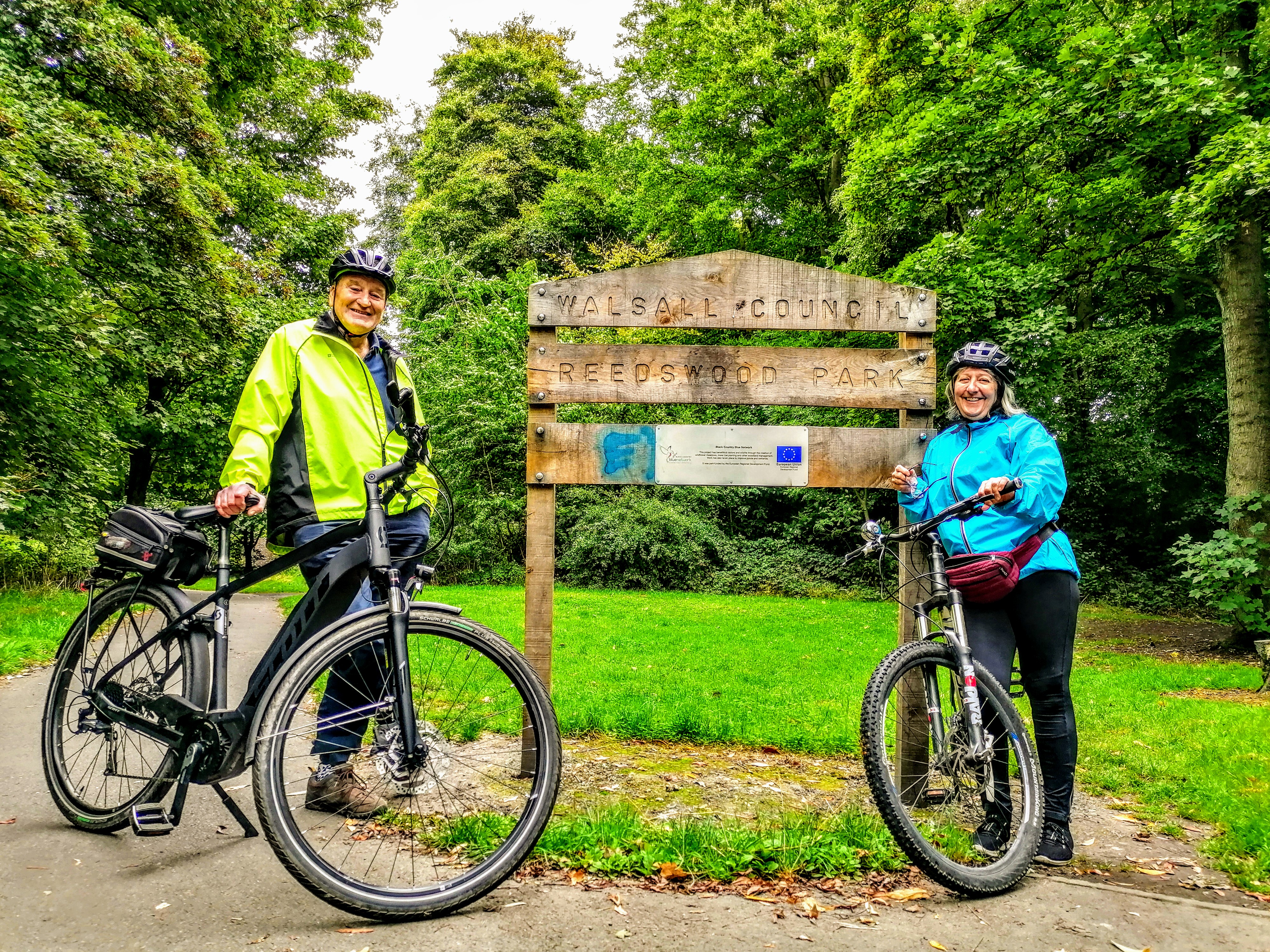 Volunteers exploring other routes for cycling club and undertaking risk assessment