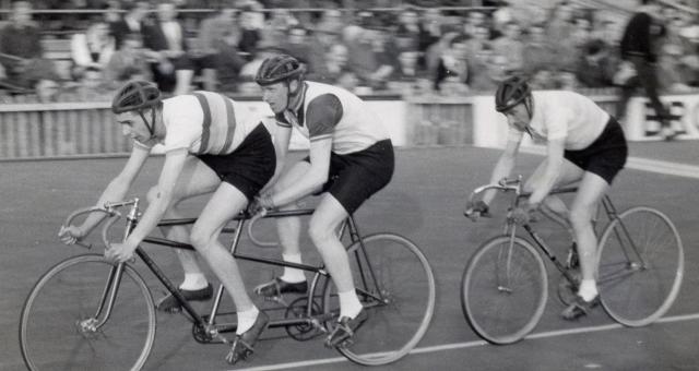March 1952; tandem pacing at Herne Hill