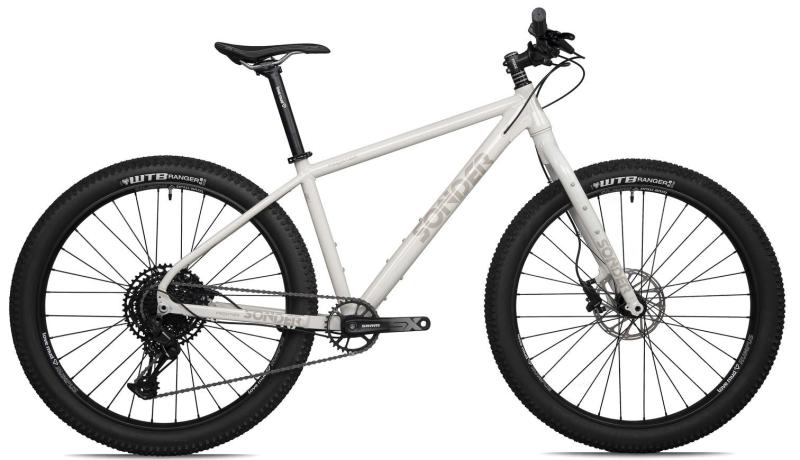 The Sonder Frontier, a white rigid mountain bike against a white background