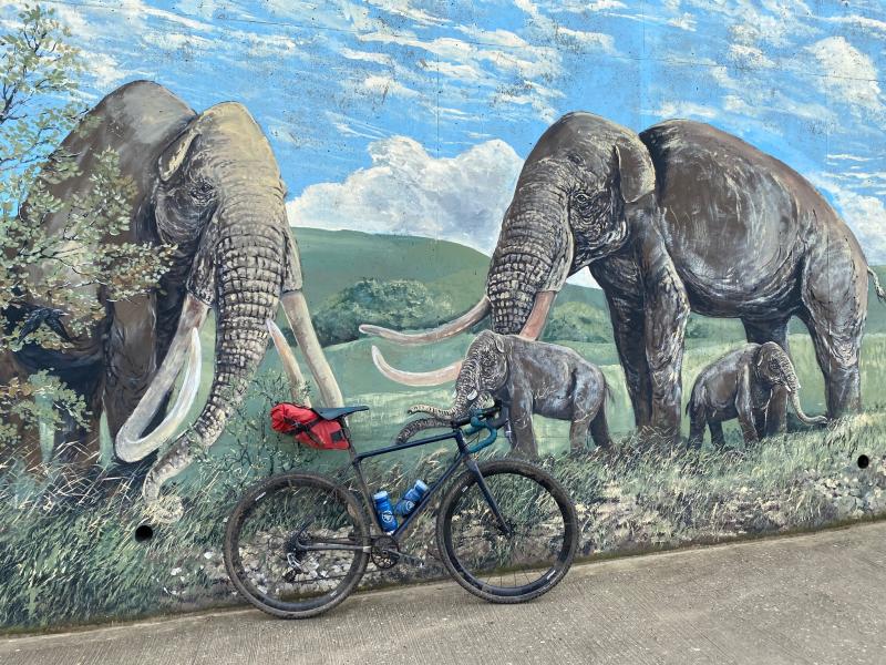 Mammoth mural in Sheringham