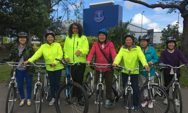 Ben Deakin on his weekly ride with ladies from the local Asian community