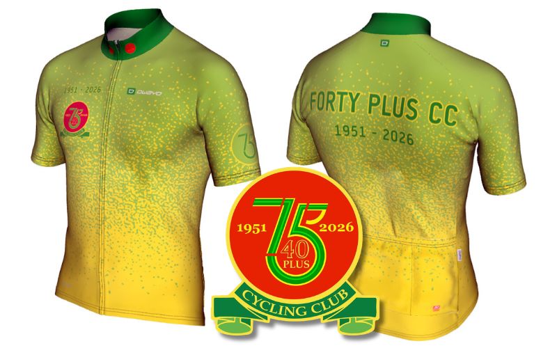 Forty Plus CC 75th anniversary jersey with 75 logo - 1