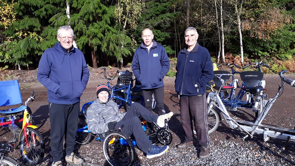 Volunteers at Alice Holt Inclusive Cycling