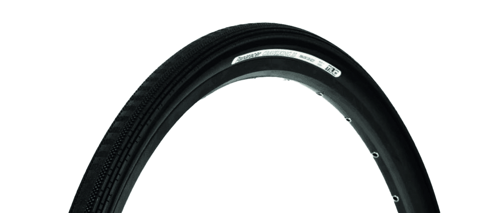 Side profile of a gravel tyre