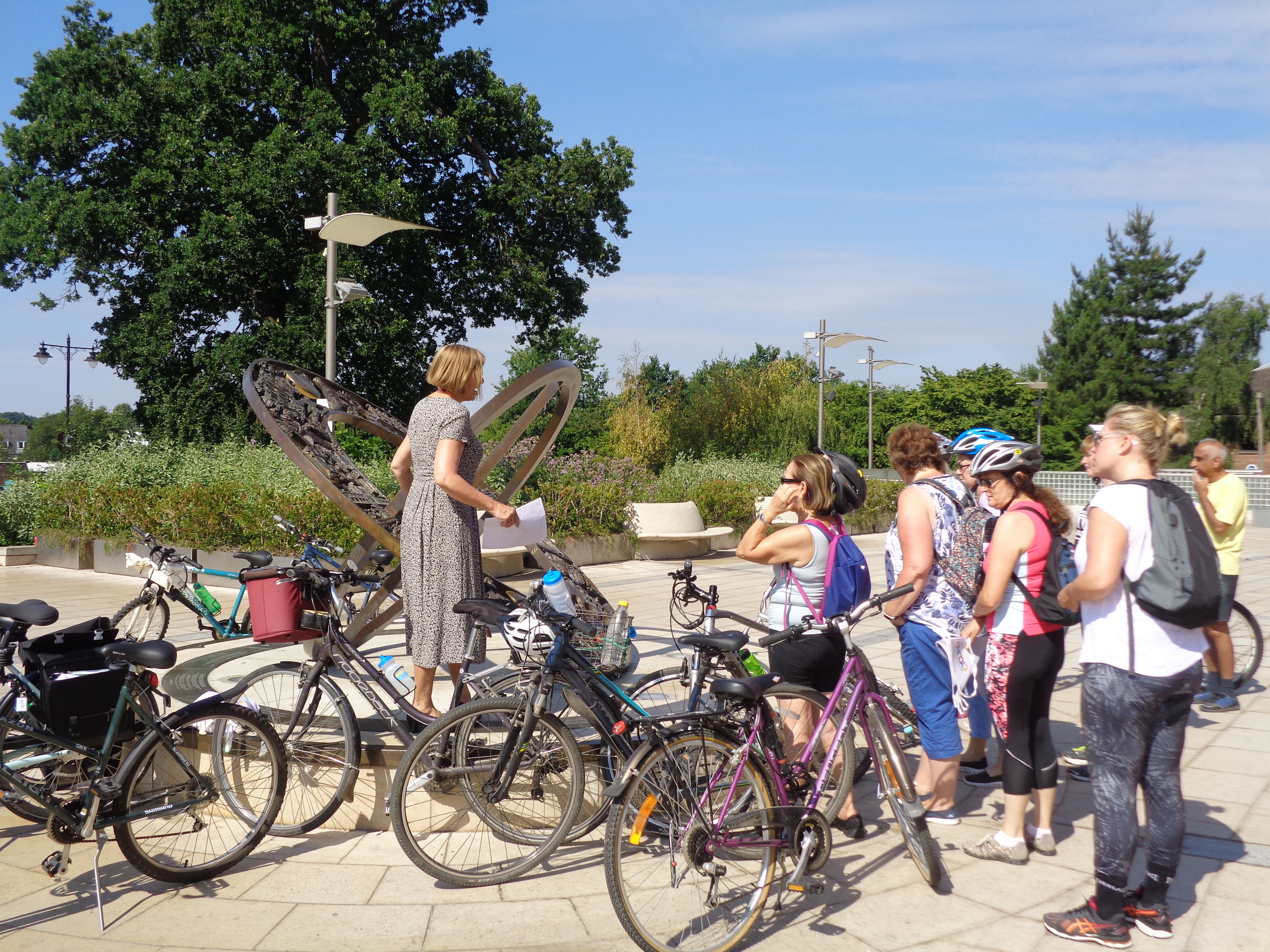 Gathering at the Heritage Sundial