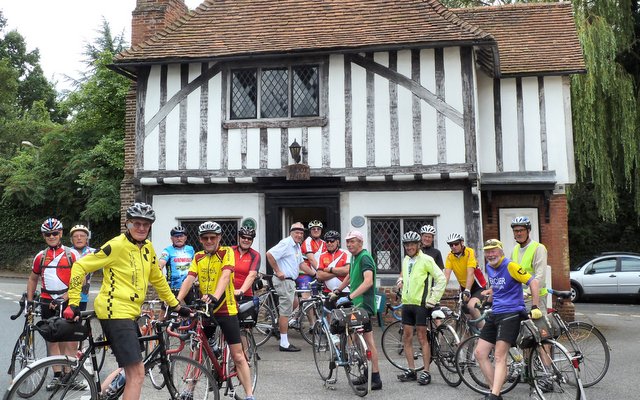 NE Essex outside half-timbered house