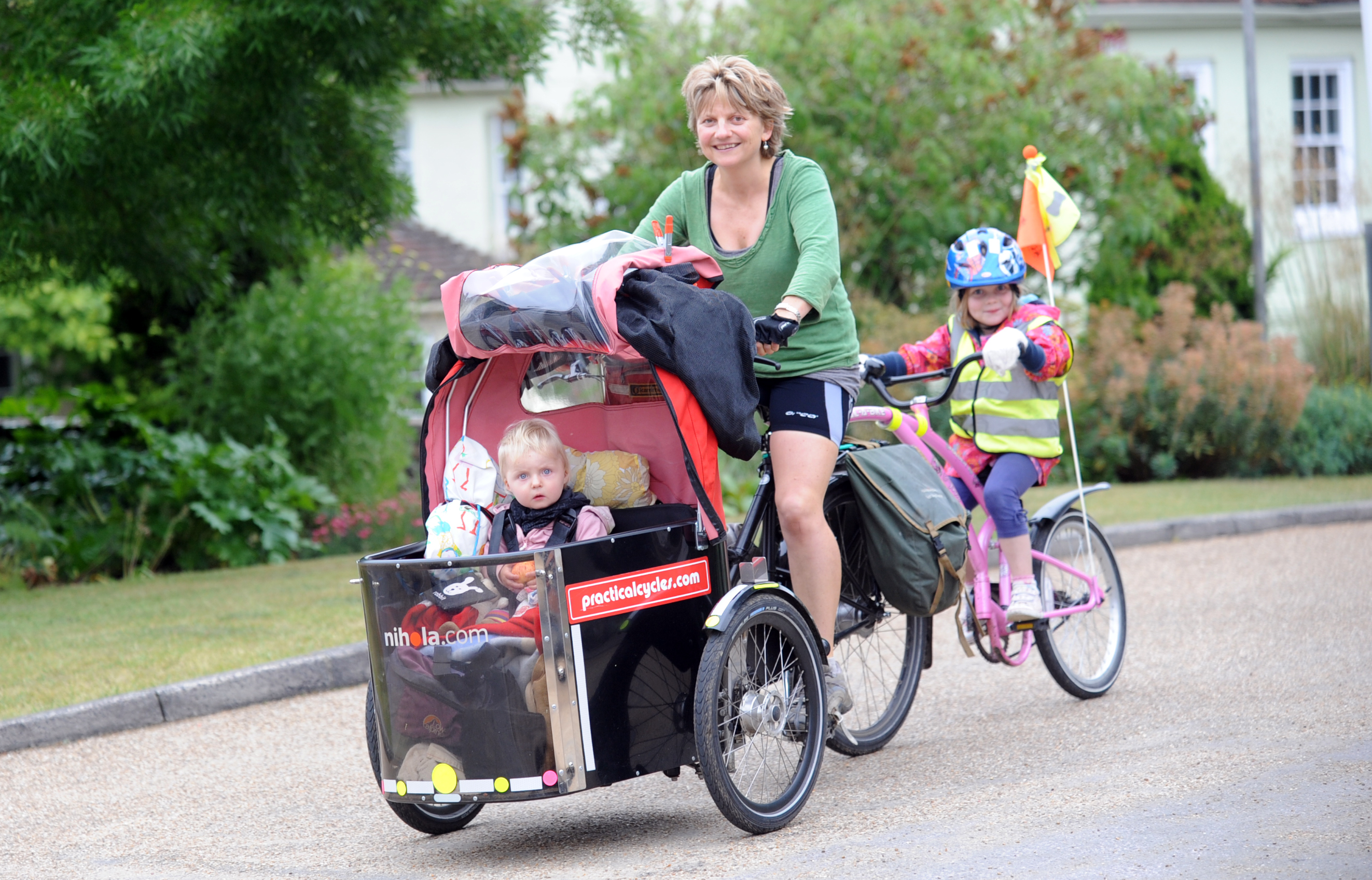 Bicycle attachment top for baby