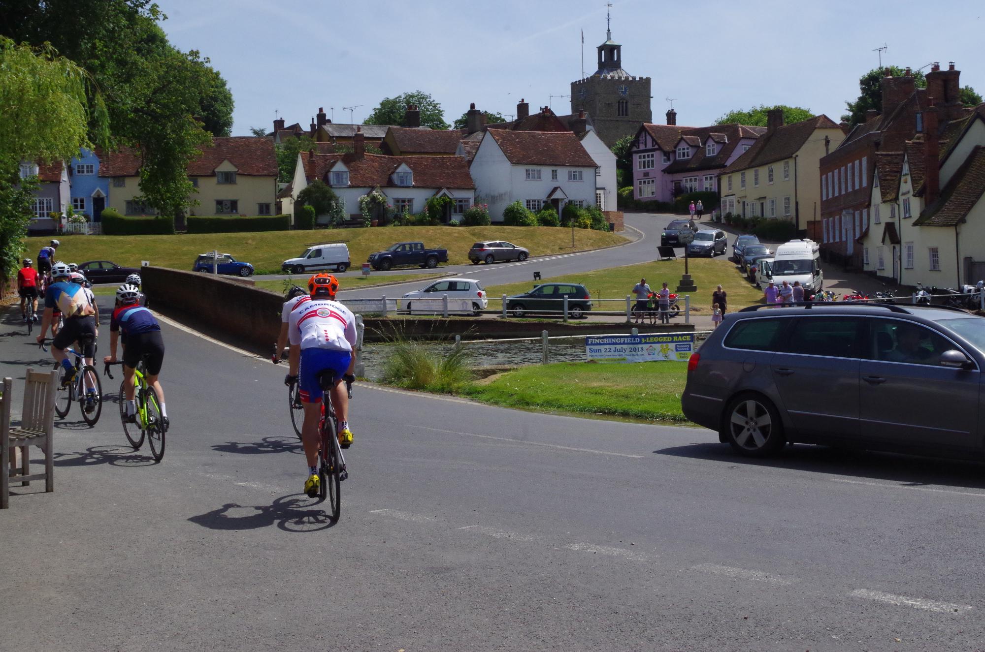 Riders leaving Finchingfield