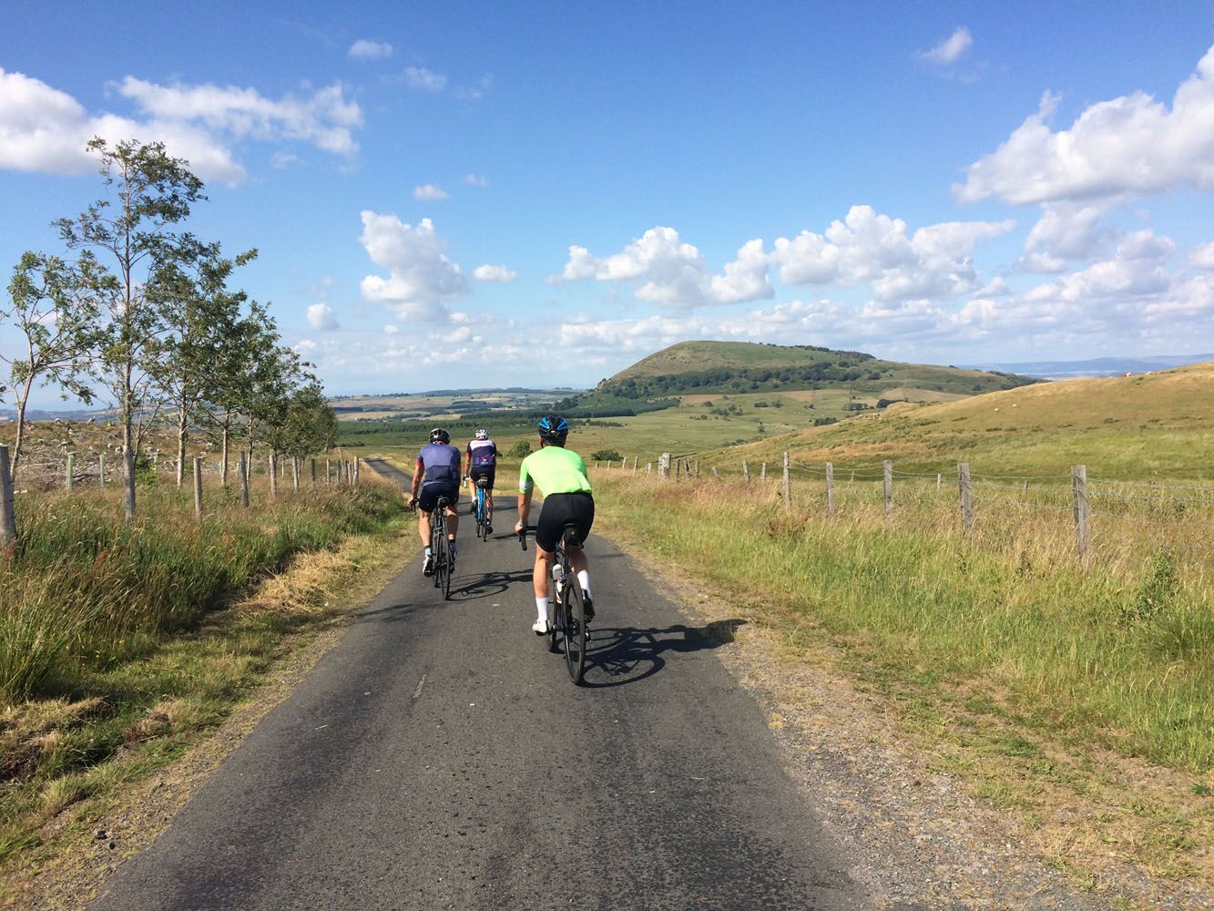 Riders on a descent in the Lakes. Photo: Eden Valley CTC
