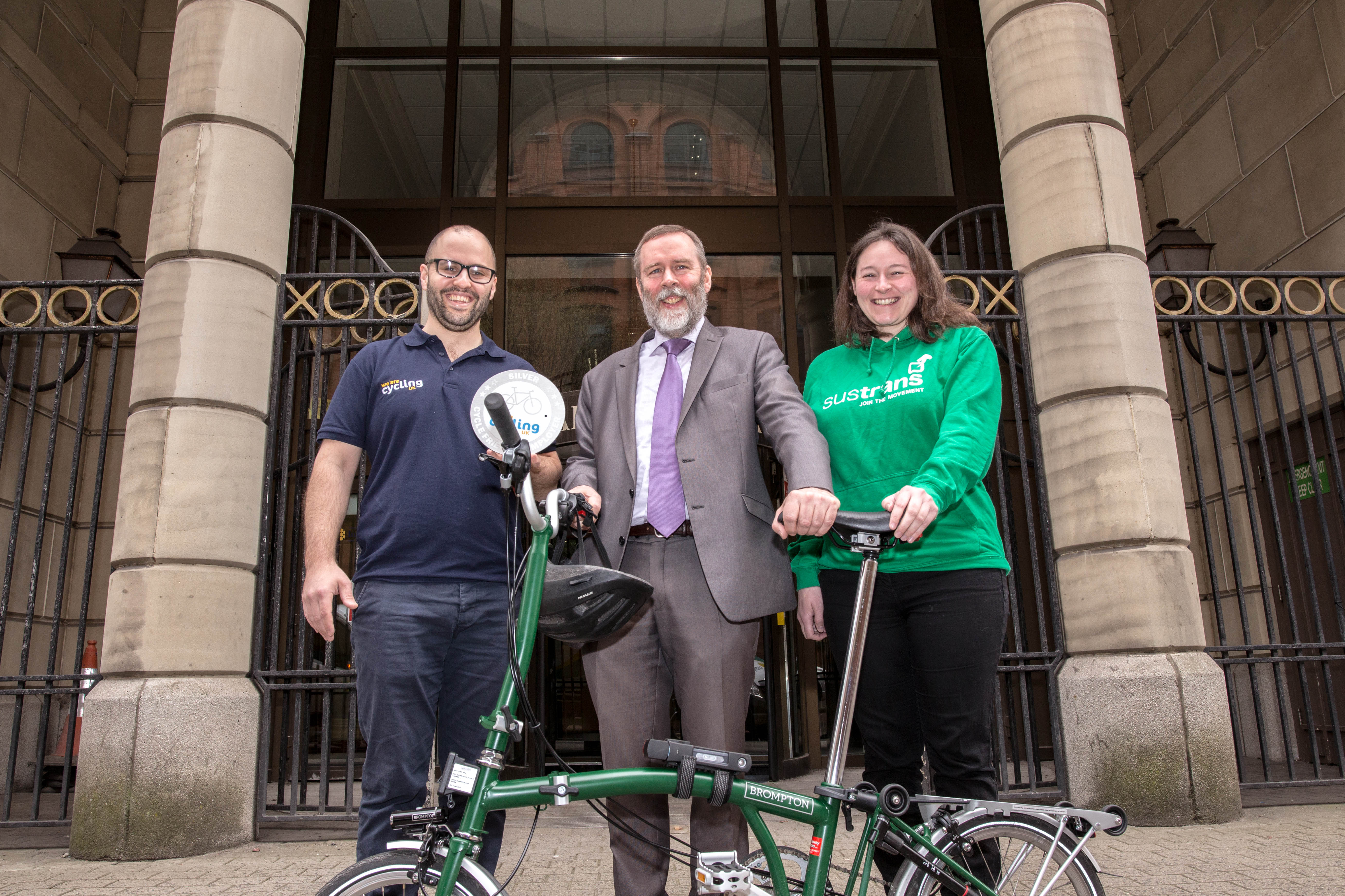 Silver accreditation awarded to the Department for Infrastructure in the Cycle Friendly Employer scheme