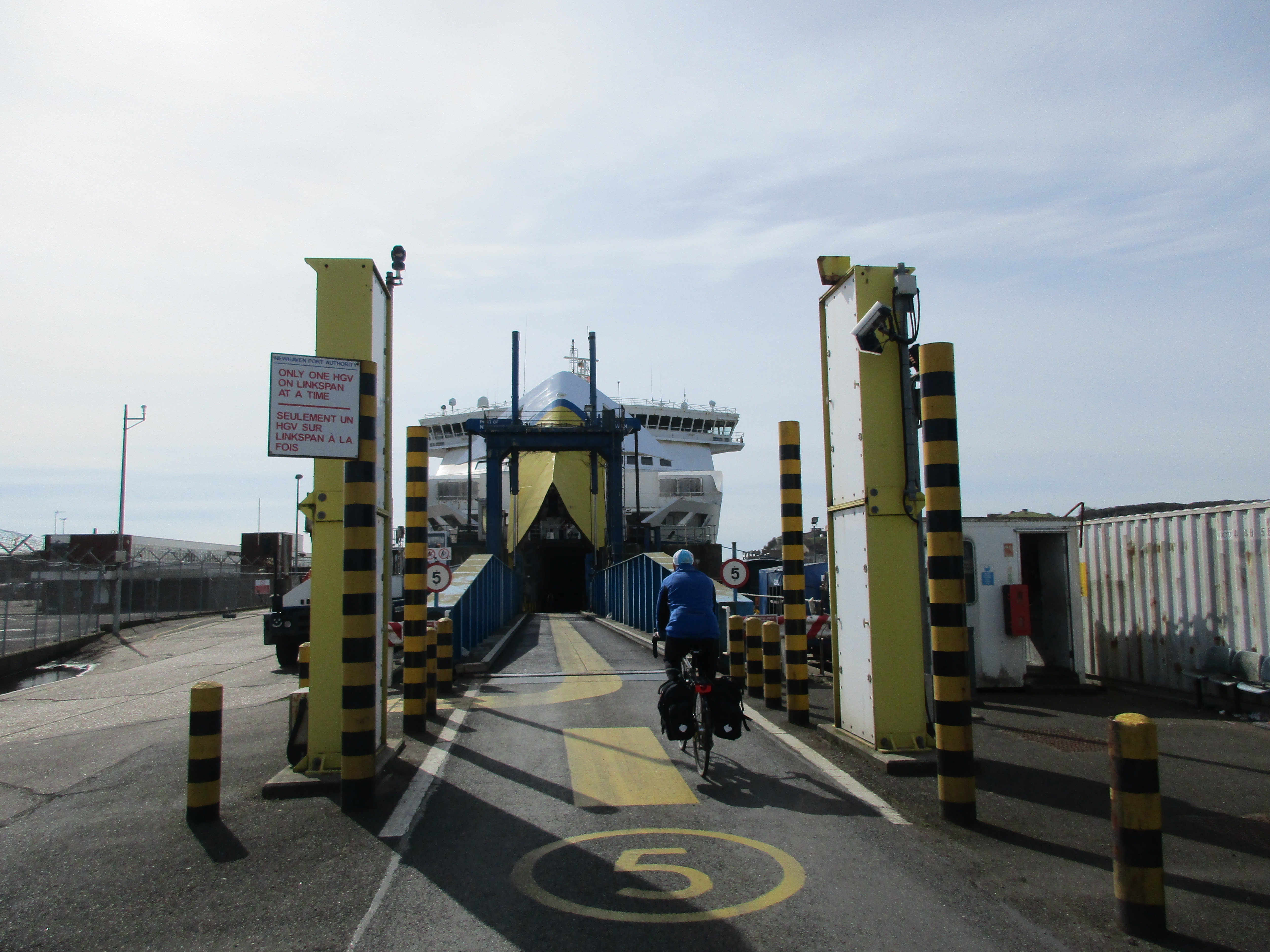 Going on the Dieppe ferry at Newhaven