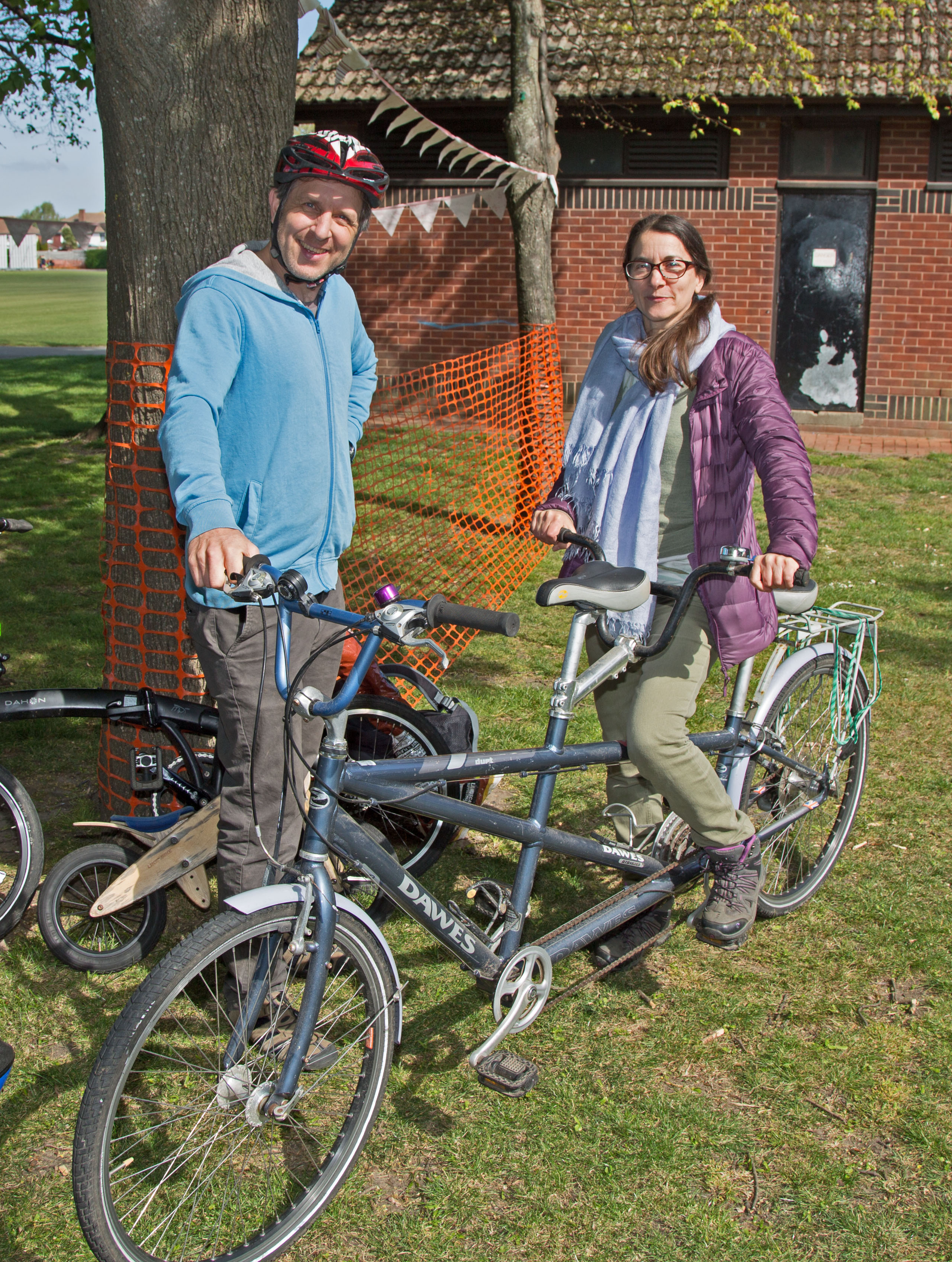 Solent Cycle Project members with tandem