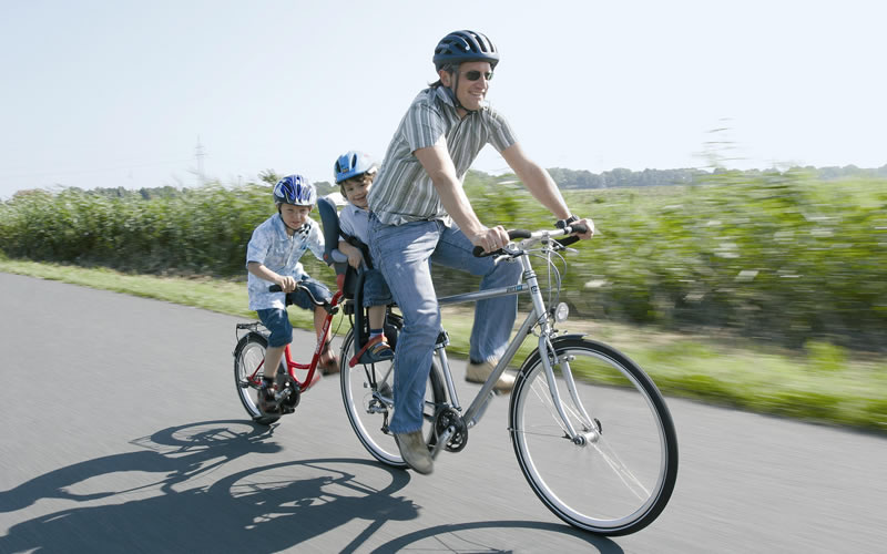 child ride along bike attachment