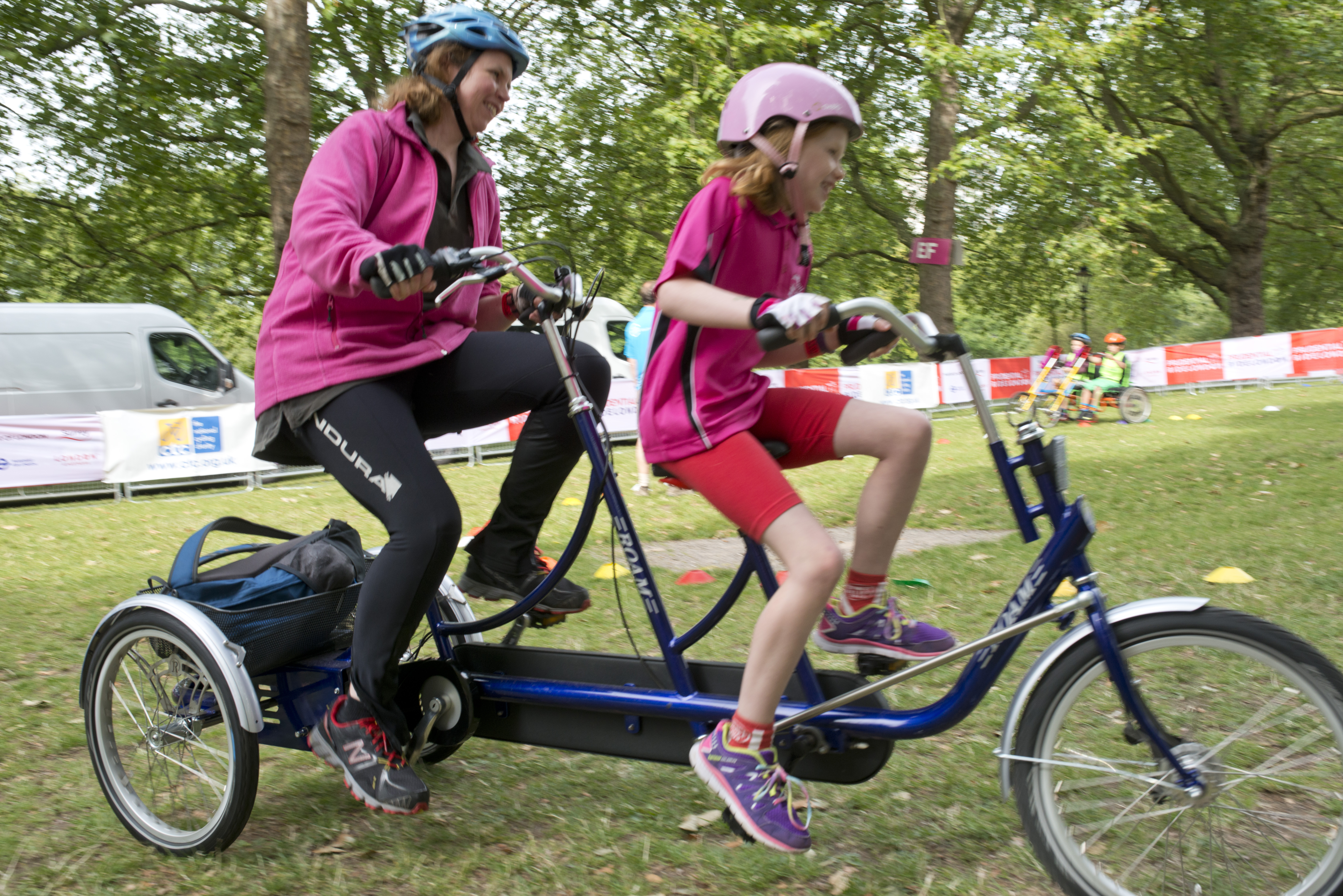 The Inclusive Cycling showcase was a great place to try out our accessible bikes