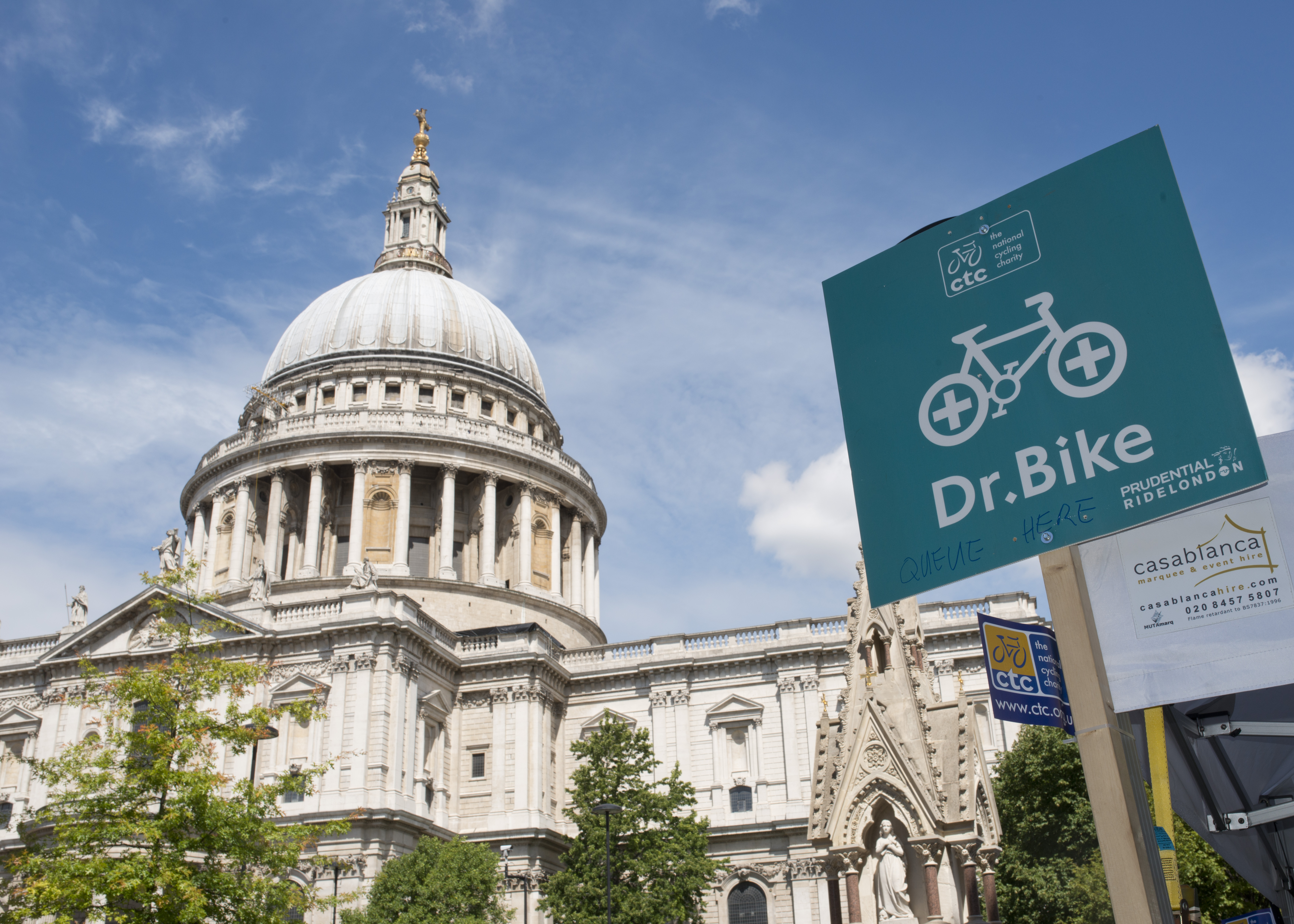 Dr Bike at St Pauls was a busy spot