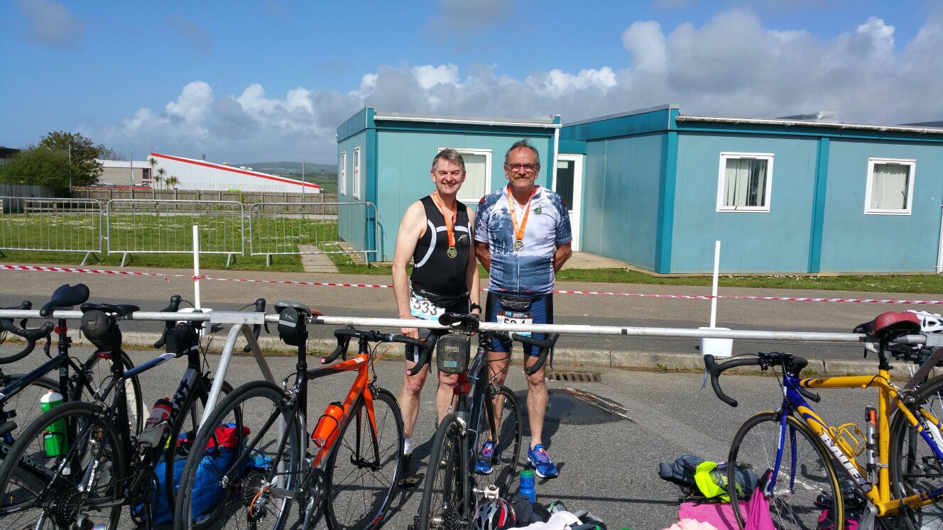 Garry and jacko at the Helton Triathalon