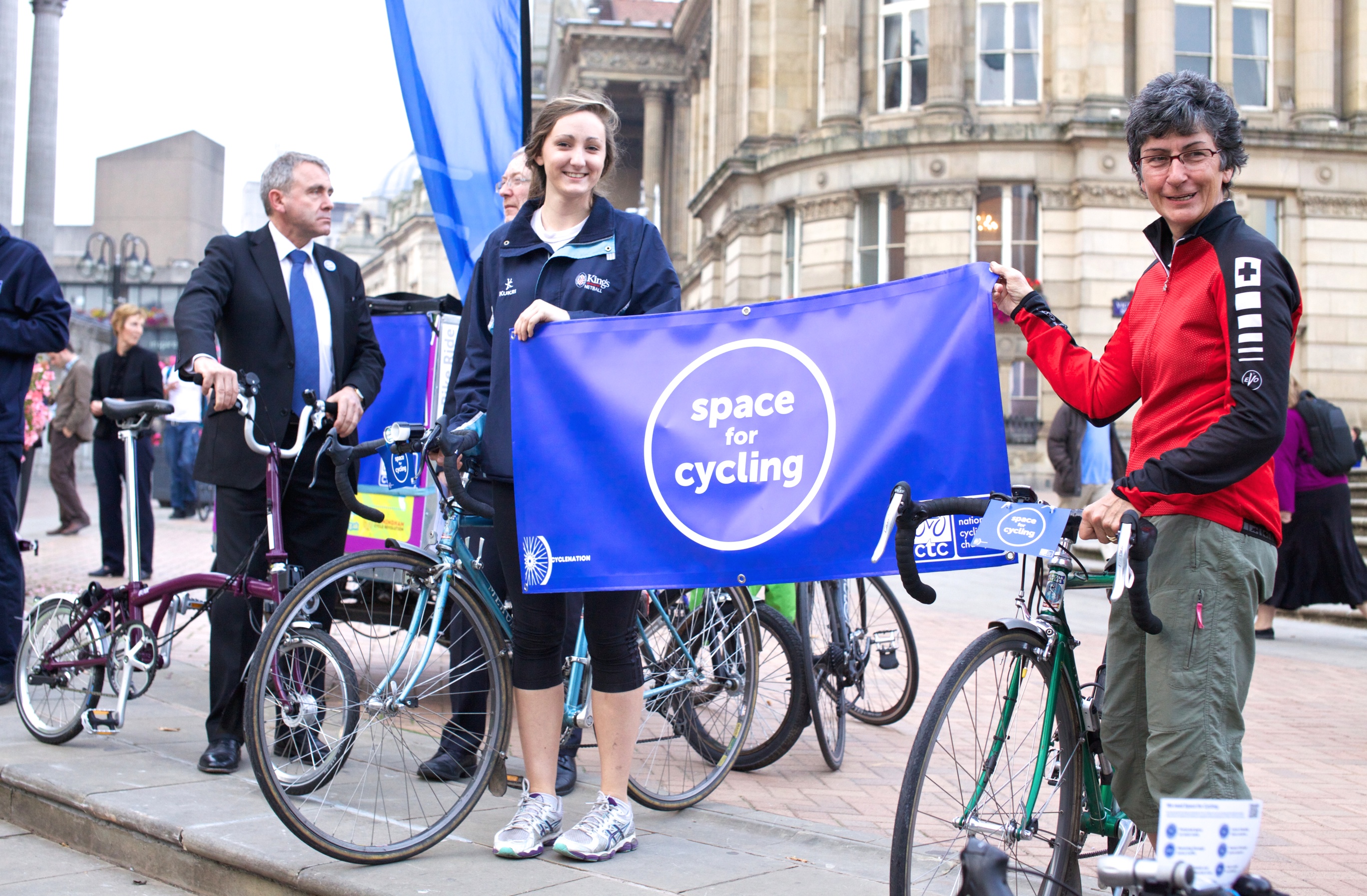Flying the flag for CTC's national Space for Cycling campaign