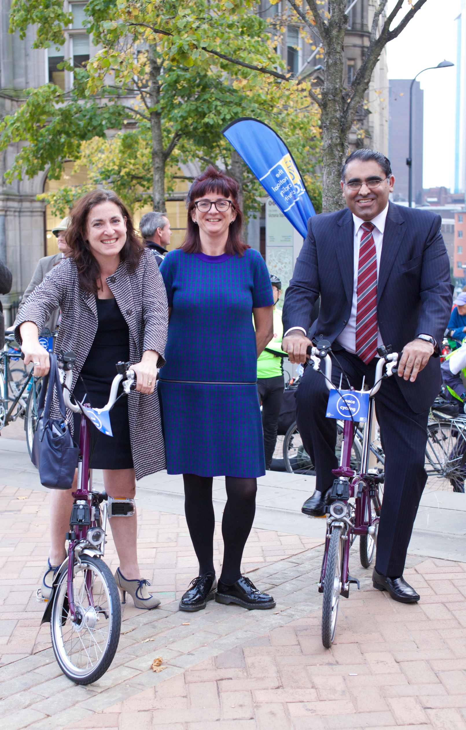 Counclllors Victoria Quinn, Lisa Trickett, and Tahir Ali