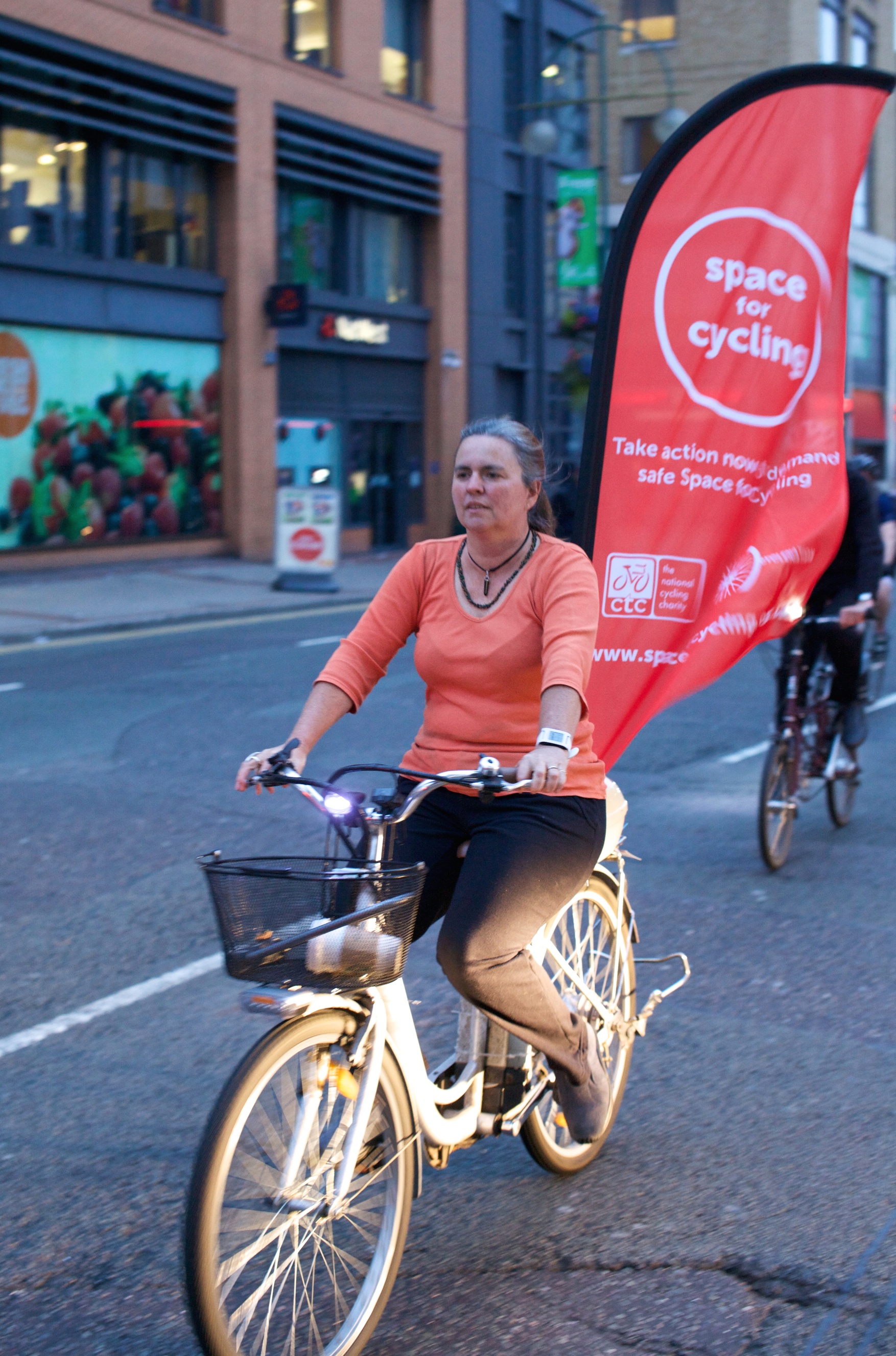Flying the CTC's national Space for Cycling campaign