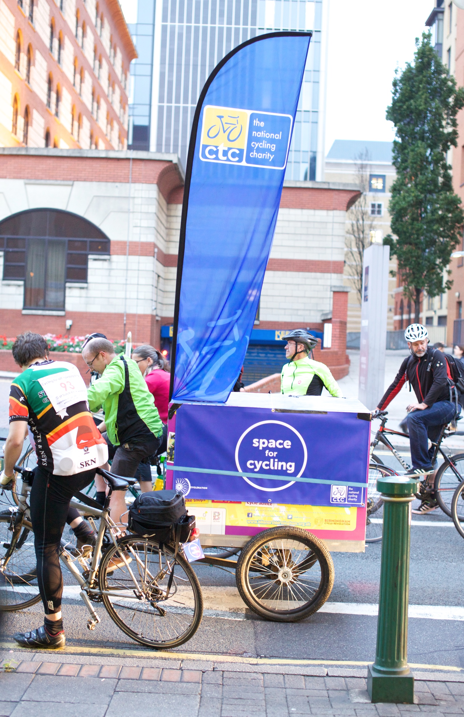 Leaving no doubt as to what the ride was about