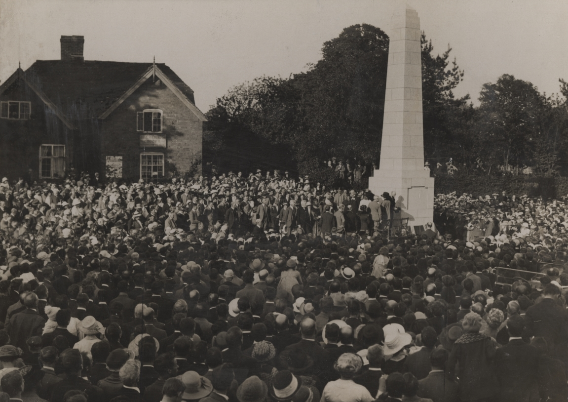 Cyclists War Memorial - Unveiling in 1921,  (MRC, UoW)