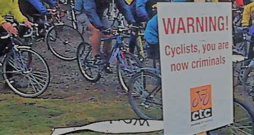 CTC's Day of Action on Dartmoor. Photo: Cycle Touring and Campaigning, CTC, Oct/Nov 1998.