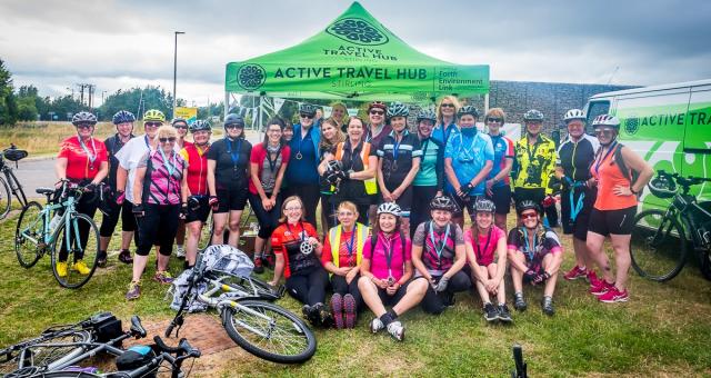 Belles riders after the Belles Big Ride 2018