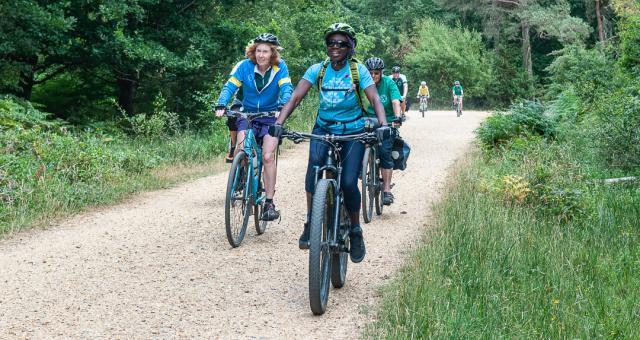 riders in a wood