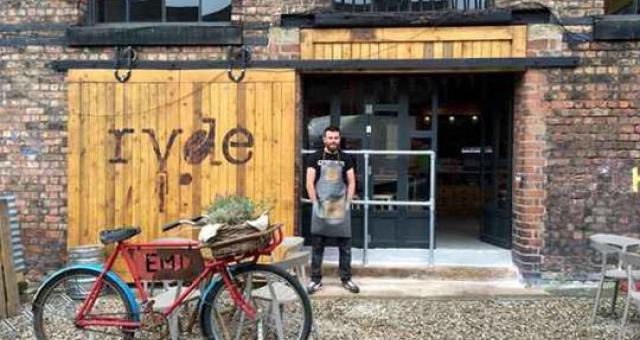 Don McLean outside his new coffee shop Ryde Cafe