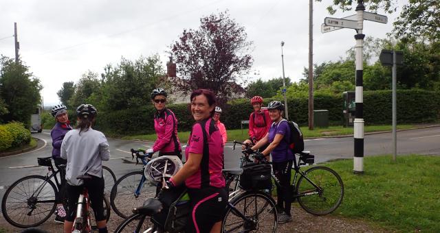 Sue Booth of Chester Fabulous Ladies cycling group