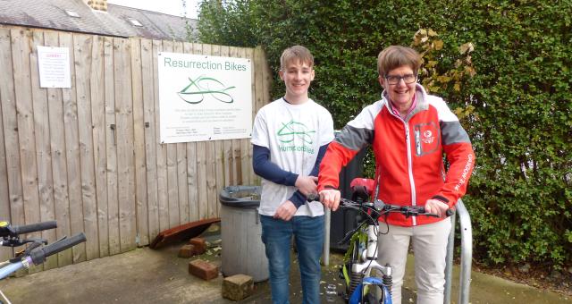 Janet back on her bike thanks to the Big Bike Revival