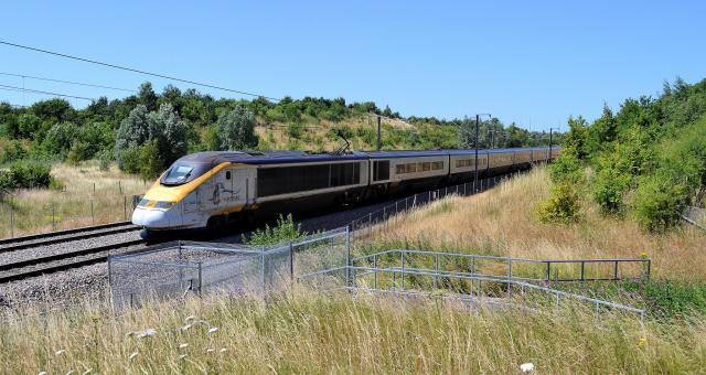 Eurostar on the HS1 line