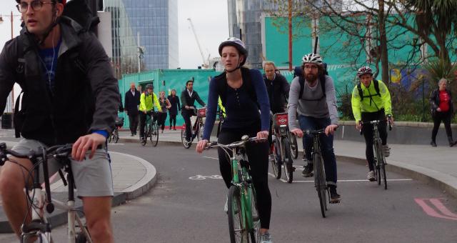 Commuters in London