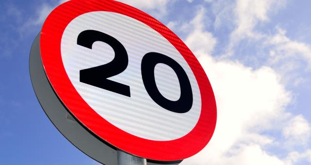 20mph sign. Shutterstock.