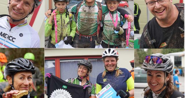 Riders finishing the Devon Dirt. Photo by Graham Brodie, CTC Devon