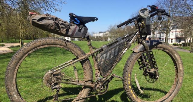 Beerbabe frame bag on a Surly ECR mountainbike