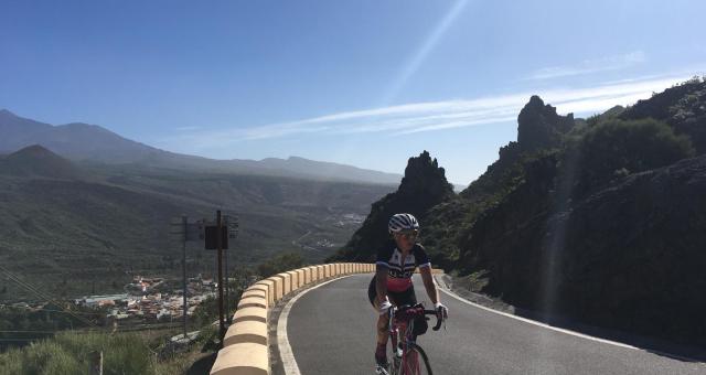 Ingrid Brusokaite training for the Transcontinental bike race