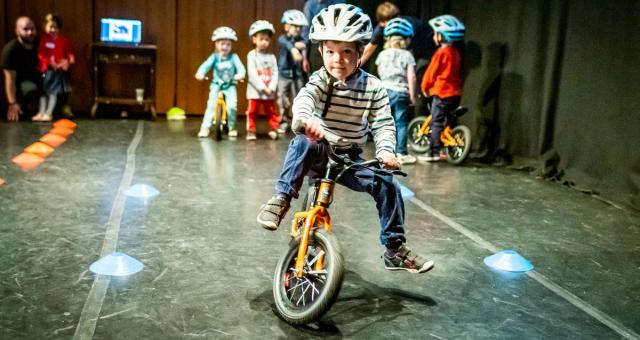 A Play Together on Pedals participant showing their skills
