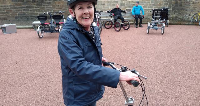 Mary Douglas after learning to cycle