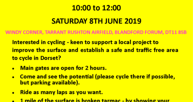 Tarrant Rushton Airfield Cyclists' Rally