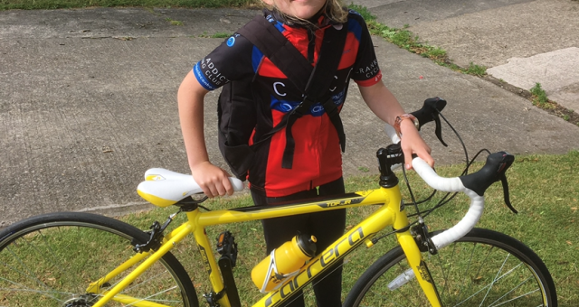 Annabel Killey and her bike