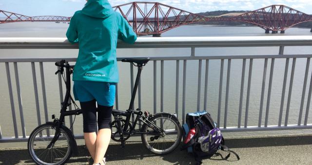 Looking towards the famous Forth Rail Bridge