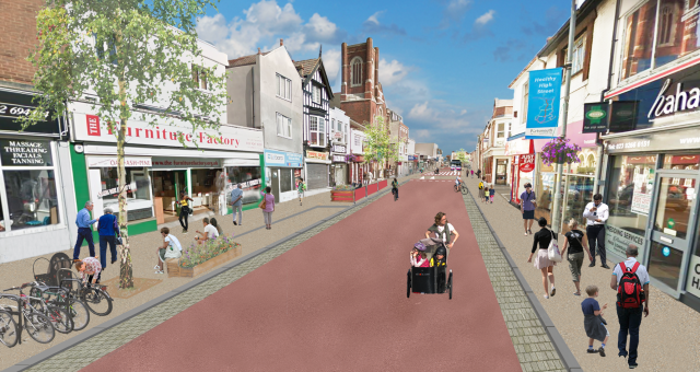 A street in Portsmouth: what it could look like with an injection of funding