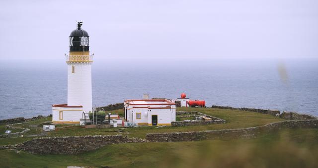 The lighthouse at Cape Wrath. Photo Robby Spanring