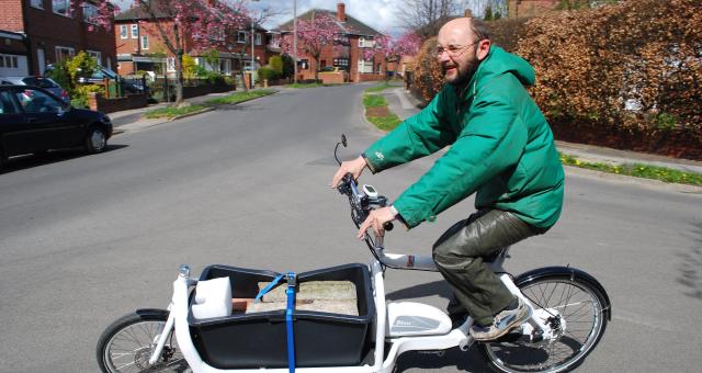 Cycling with 110kg of concrete.