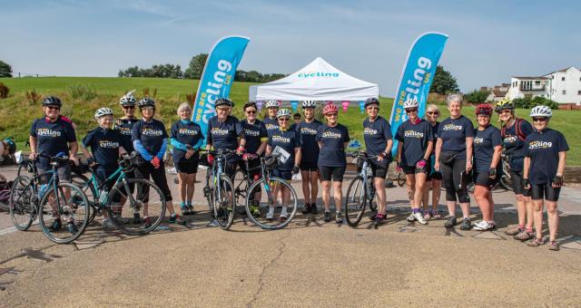 Volunteers at the Wirral Women's Festival of Cycling ride in August 2019  Photo by Rashid Yaman