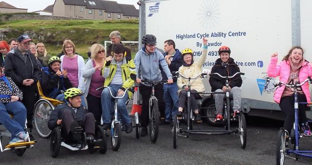 group of people on regular and adaptive cycles