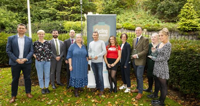 The winners of the Scottish Cycling Champions of the Year Awards