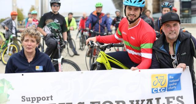 Supporters for Trails for Wales in Cardiff