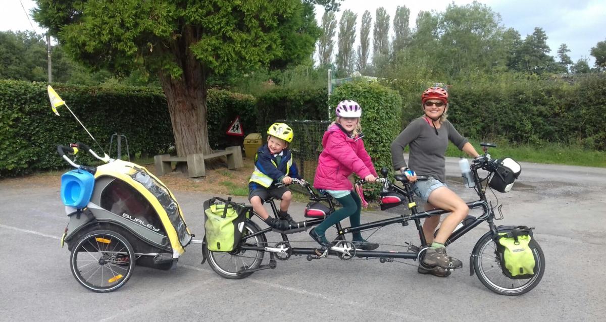 Triplet bike trailer cheap